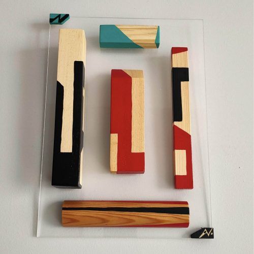 CityC. Pintura y metacrilato. Venta online de arte