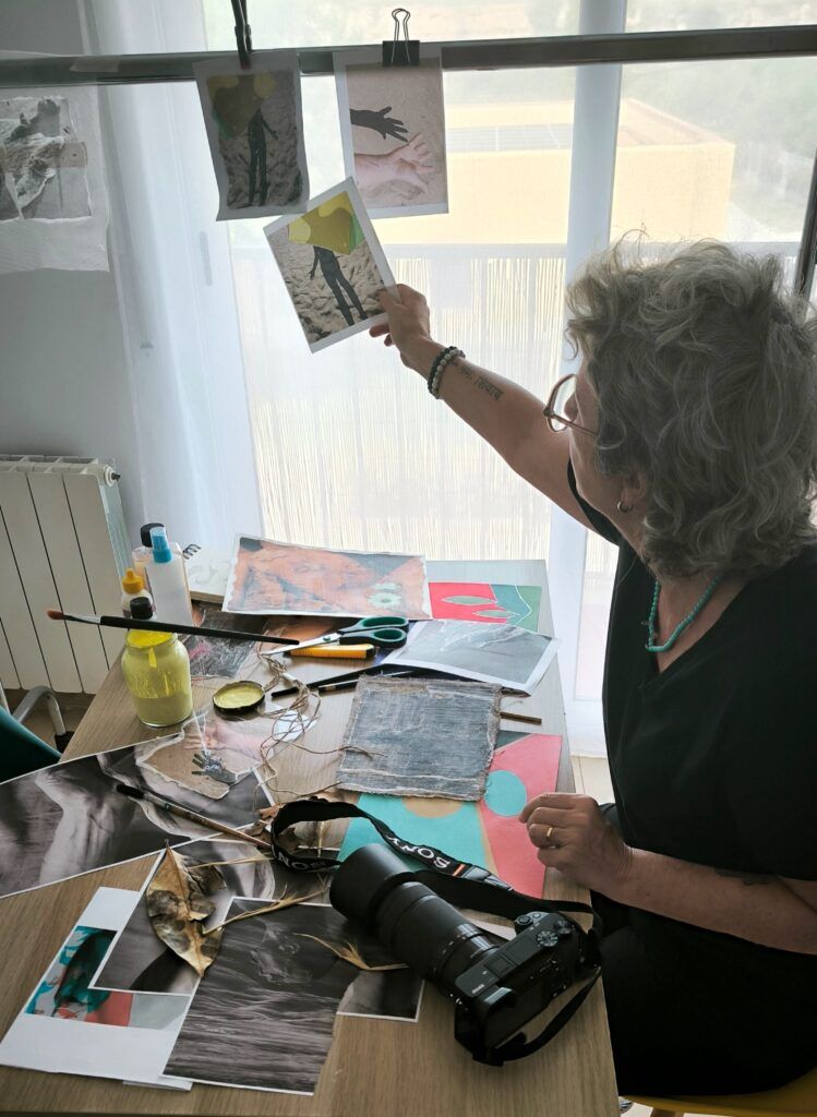 Analia Das Vinhas en su estudio Vindas en Sant Pere de Ribes