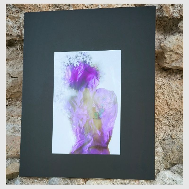 PIEL LILA en papel fotográfico RC satinado. VINDAS ARTE. Sant Pere de Ribes